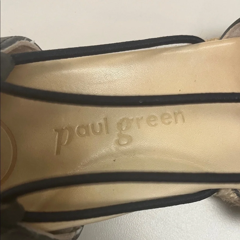Paul Green Dark Gray Espadrille Flats size 41/2 Euro sizing